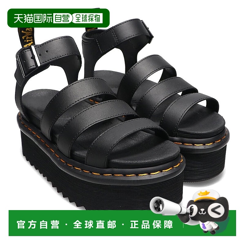日本直邮Dr.Martens QUAD ZEBRILUS BLAIRE QUAD黑色防水皮革鞋