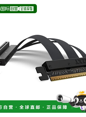 【日本直邮】NZXT PCIE 4.0 x 16 转接电缆（黑色）AB-RC200-B1 C