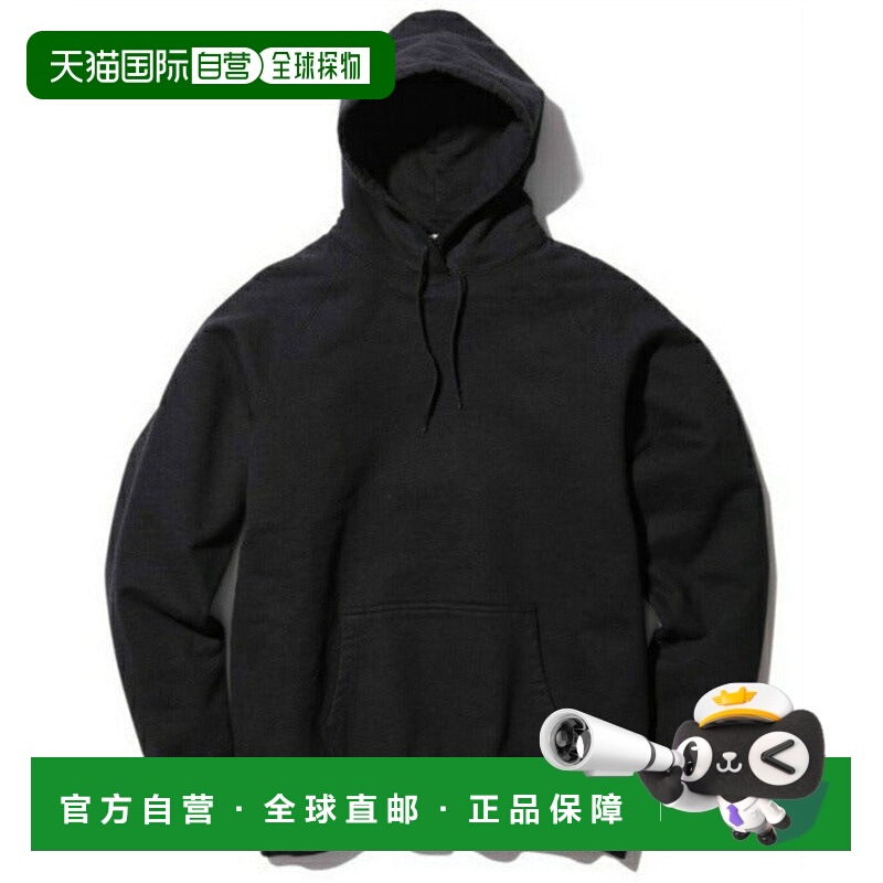 日本直邮 Snow Peak 男士再生棉套头连帽抓绒卫衣 黑色 [SW-22SU4
