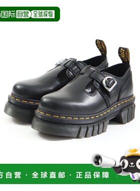 日本直邮 AUDRICK 女士休闲T带厚底皮鞋 [30685001]经典厚底鞋