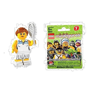【日本直邮】乐高积木 迷你人形系列 3 网球选手 8803-10模型袋子