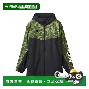 日本直邮DESCENTE HEATNAVI 全身图案袖Logo全拉链连帽衫男士秋冬