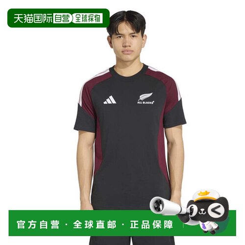 日本直邮阿迪达斯（adidas）（男士）全黑橄榄球服 纯棉T恤 TL644