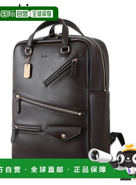 自营｜jouetie 帆布背包骑手女士 RUCKSACK 深棕色黑色 81390B