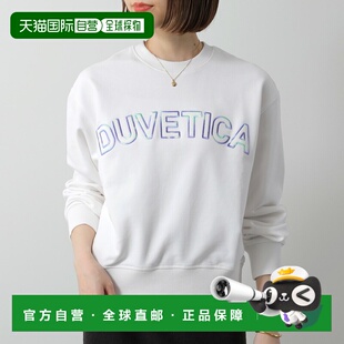 日本直邮Duvetica 女士纯棉圆领卫衣 (VDMT00114)饰有刺绣标志长R