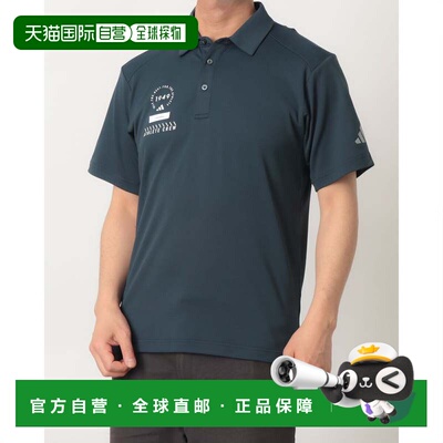 日本直邮adidas 男士短袖 Polo 衫 阿迪达斯 Adaptation 常规版型