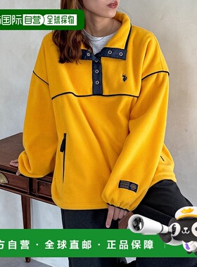1h可退 日本直邮U.S. POLO ASSN. 女装 宽松版型 舒适连帽拉链外