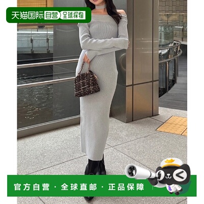 1h可退 日本直邮rienda 女装 多穿法 紧身针织连衣裙 单肩设计 11
