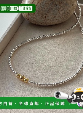 日本直邮ear PAPILLONNER 女士 925纯银镀金纳瓦霍珍珠项链 EAZ10