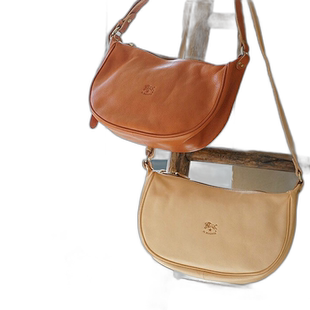 日本直邮IL BISONTE 月牙形单肩包Ssize月牙形单肩包小号