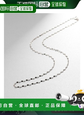 日潮跑腿COCOSHNIK 铂金花朵十字链项链 40叠戴银色