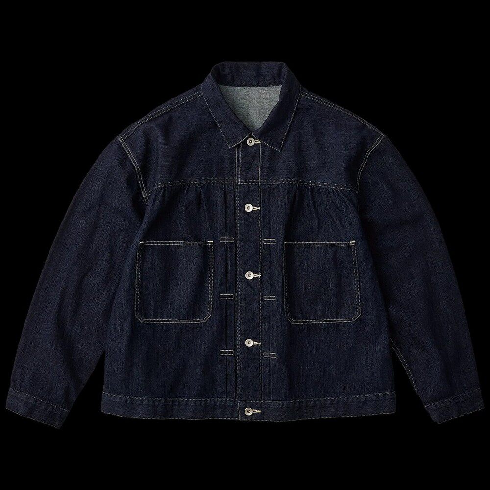 日本直邮PORTER CLASSIC STEINBECK 牛仔夹克 - 深海军蓝 -