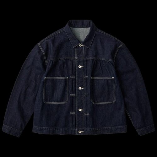 日本直邮PORTER CLASSIC STEINBECK 牛仔夹克 - 深海军蓝 -