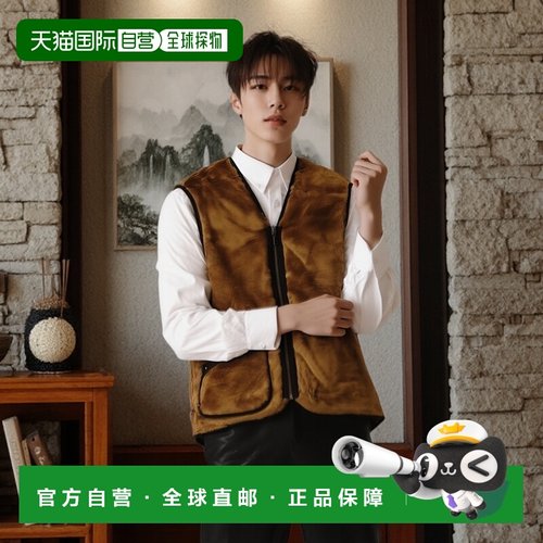 1h可退 日本直邮Barbour 男士CL款仿皮草内胆背心 21060050232