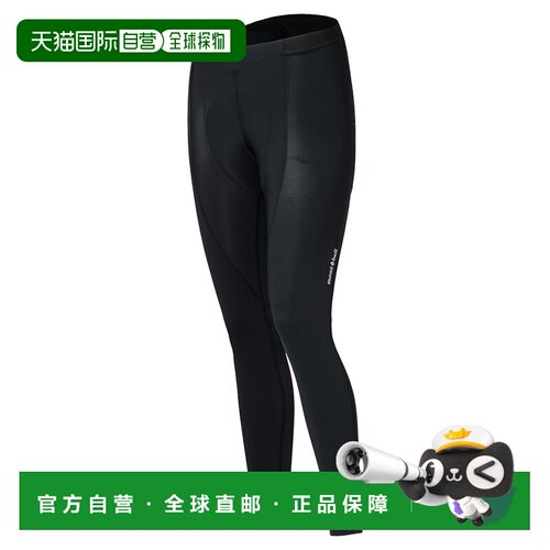 日本直邮MONTBELL 徽标Logo修身骑行裤 女款 黑色