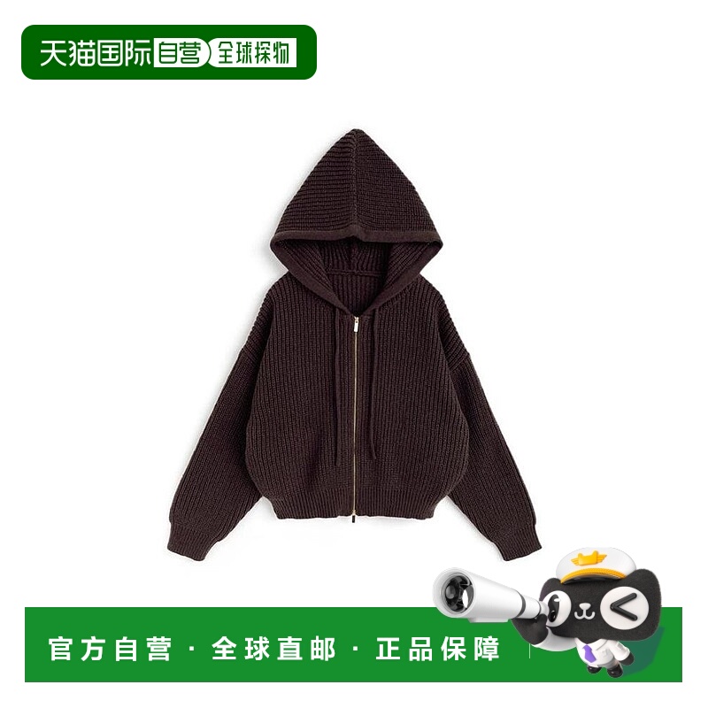 日本直邮日潮 GRL带帽双拉链针织卫衣dr810宽松帽衫