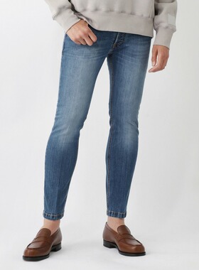 日本直邮Entre Amis 男士纽扣牛仔裤 蓝色 8177 206l2047 5 TK DE