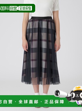 1h可退 日本直邮CRESTBRIDGE 女士高腰宽松轻盈网纱半身裙 55S026