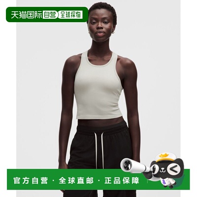 日本直邮lululemon 女性 Ebb to Street 短款 赛车背心 轻支撑 B/