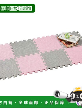 【日本直邮】CB JAPAN 接缝垫 粉色 x 灰色 厚 12mm 30 x 30cm 8