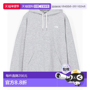 1h可退 日本直邮THE NORTH FACE 男装 小logo连帽卫衣 加绒宽松运