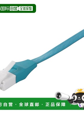 【日本直邮】巴比禄LAN线3米CAT6防断针连接器直线扁平型绿色