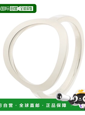 日潮跑腿COCOSHNIK 银色扁平开口圆戒指 405-61645配饰指环