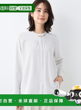 1h可退 日本直邮INDIVI 女士几何图案设计长袖衬衫 1278200720250