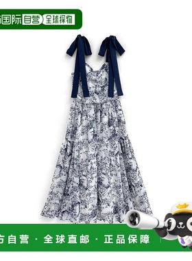 日本直邮日潮 GRL肩带蝴蝶结花卉连衣裙pu33