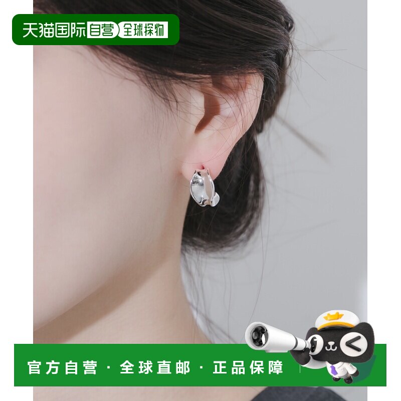 日本直邮SMELLY 女士 简约弧线金属耳环 SM261302242055