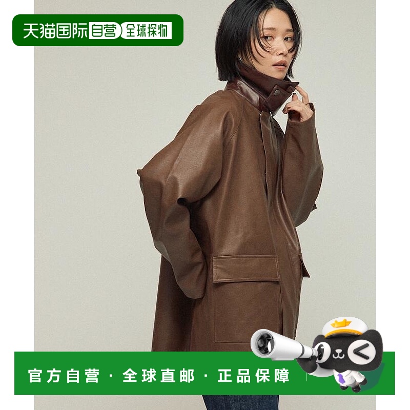 1h可退 日本直邮Firsthand 女装 异材质拼接 2WAY仿皮飞行员夹克