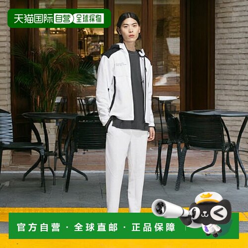 日本直邮 adidas 男士纹理双针织脚踝长开放式裤脚长裤 JM2112 KQ