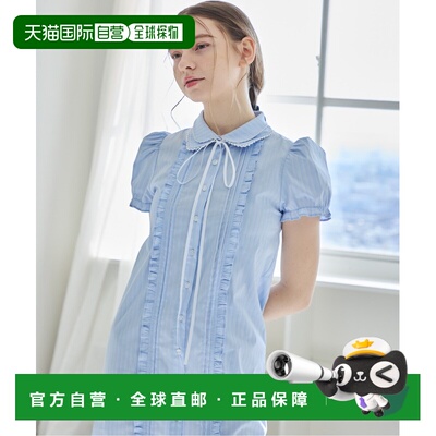 日本直邮etre loin 女士 小碎褶衬衫连衣裙 126017