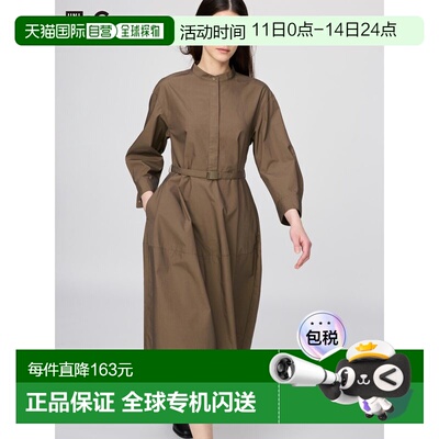 日潮跑腿UNIQLO优衣库26合作款C系列棉质灯笼袖连衣裙裙子483065