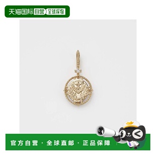 日本直邮日潮 agete 阿卡朵K10硬币吊坠白色 均码钻石女性饰品