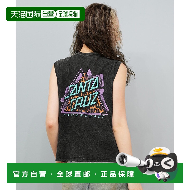 1h可退 日本直邮SANTA CRUZ女装全棉复古风背心 tank tops 502253