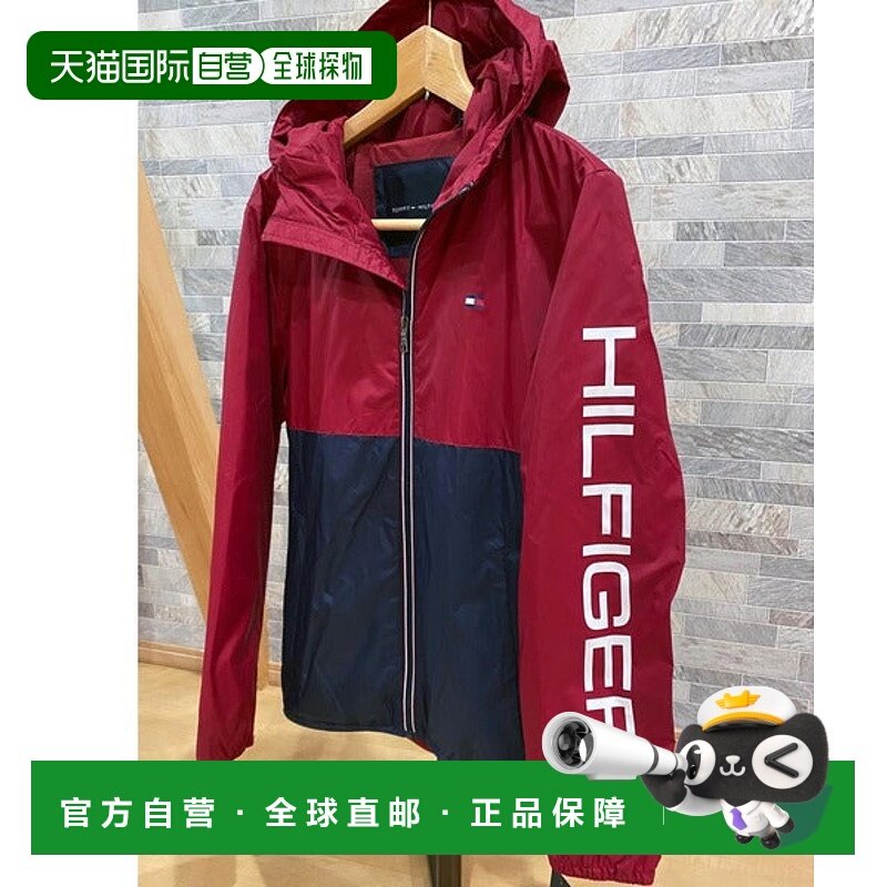 日本直邮TOMMY HILFIGER 袖标印花连帽尼龙夹克 [55569949]