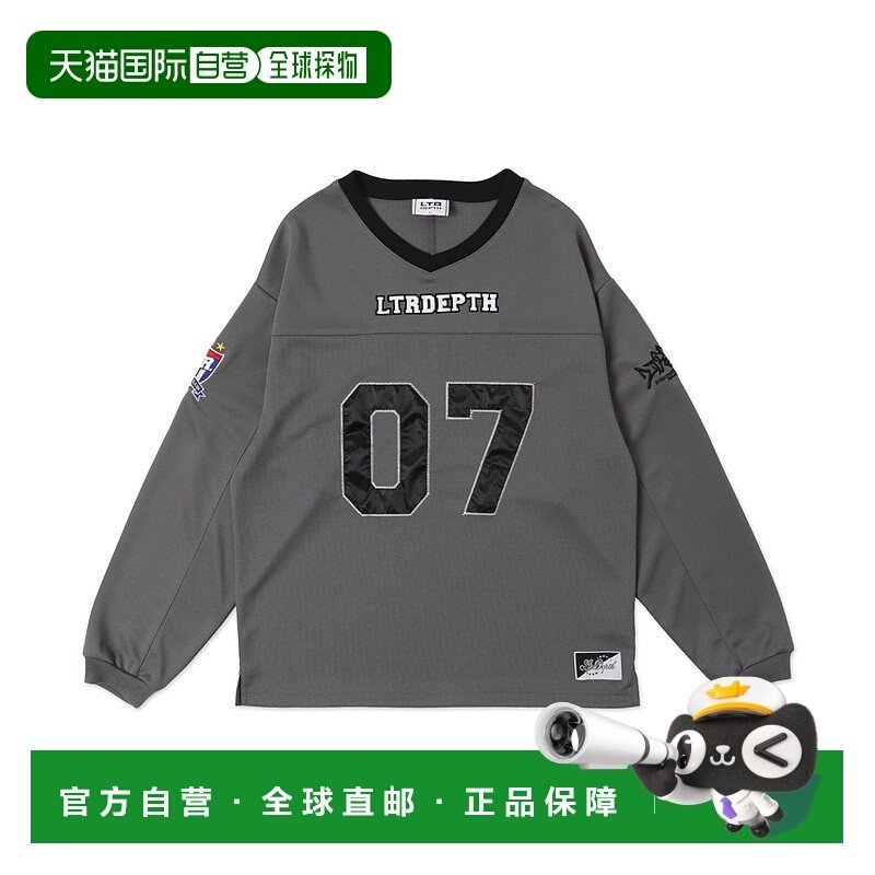 1h可退 日本直邮LTR DEPTH 男女通用编号设计大号运动长袖T恤 LD2