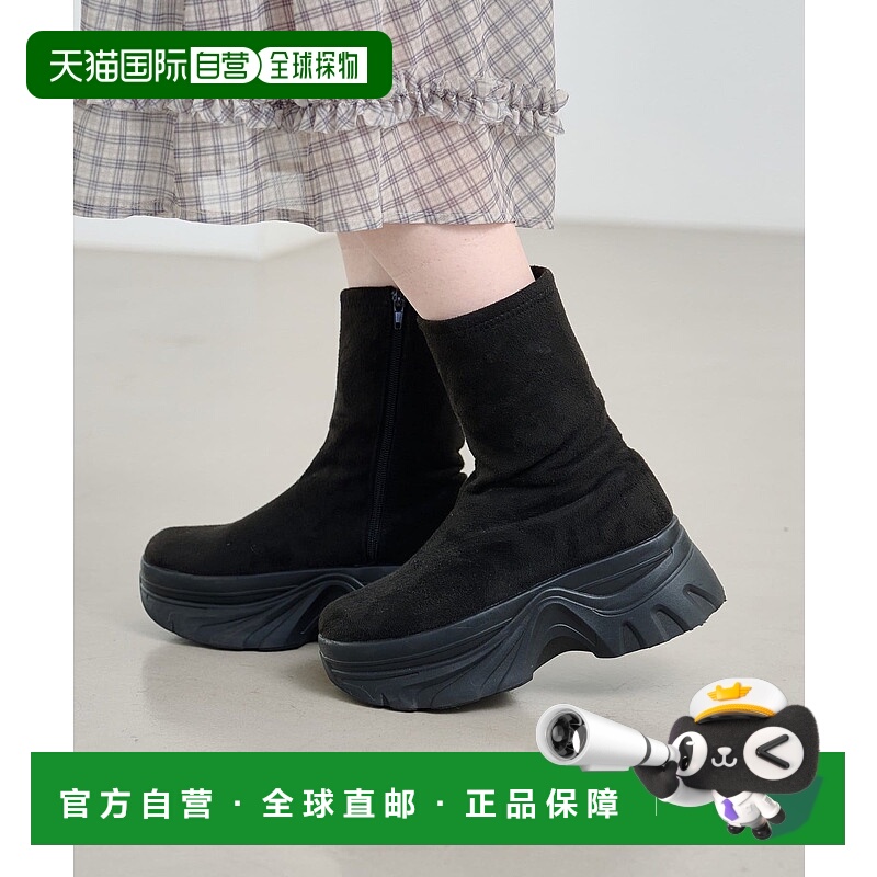 1h可退 日本直邮Kastane 女士仿麂皮中筒靴 高筒显腿长 秋冬潮流