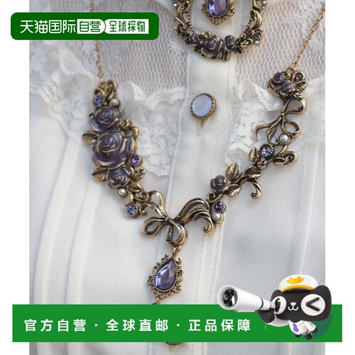 axes femme 女士 玫瑰装饰项链 BL643X203