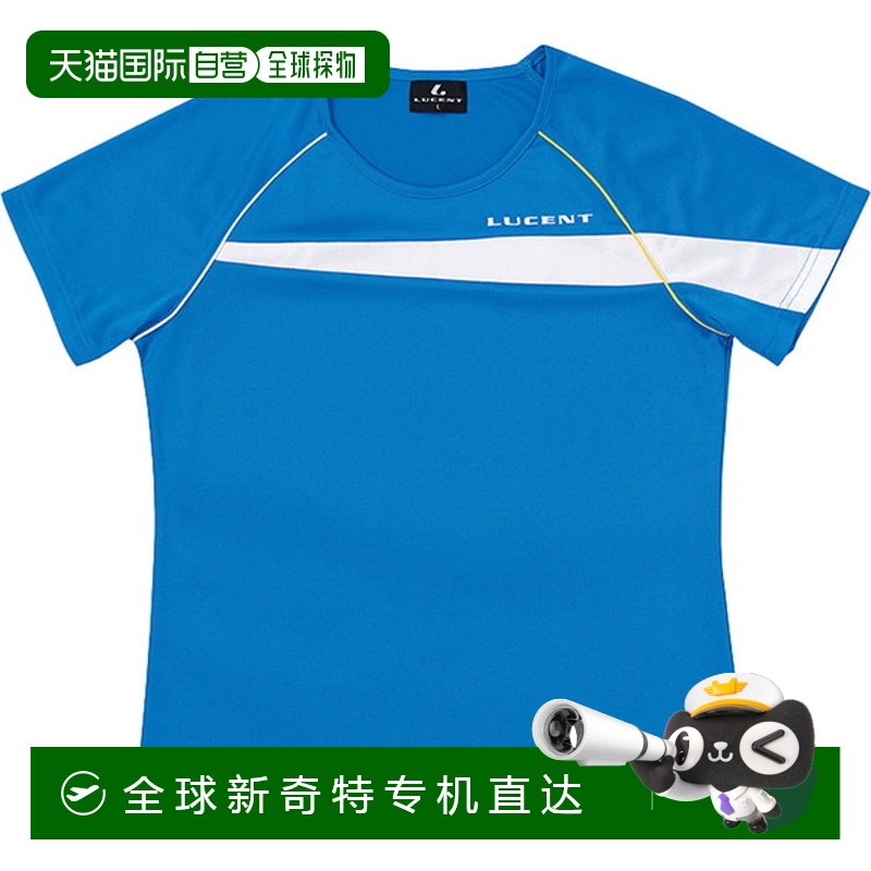 日本直邮LUCENT 女士比赛衬衫无领蓝色网球 XLH2317 女式短袖