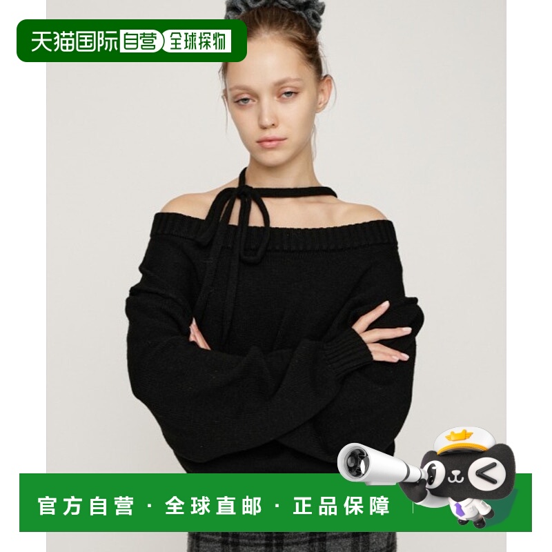 1h可退 日本直邮SLY 女装 2WAY肩部设计 针织上衣 可调节系带 030