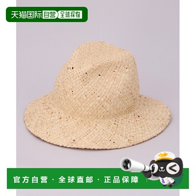 日本直邮CA4LA 男士拉菲草中折帽 TAM02801草帽