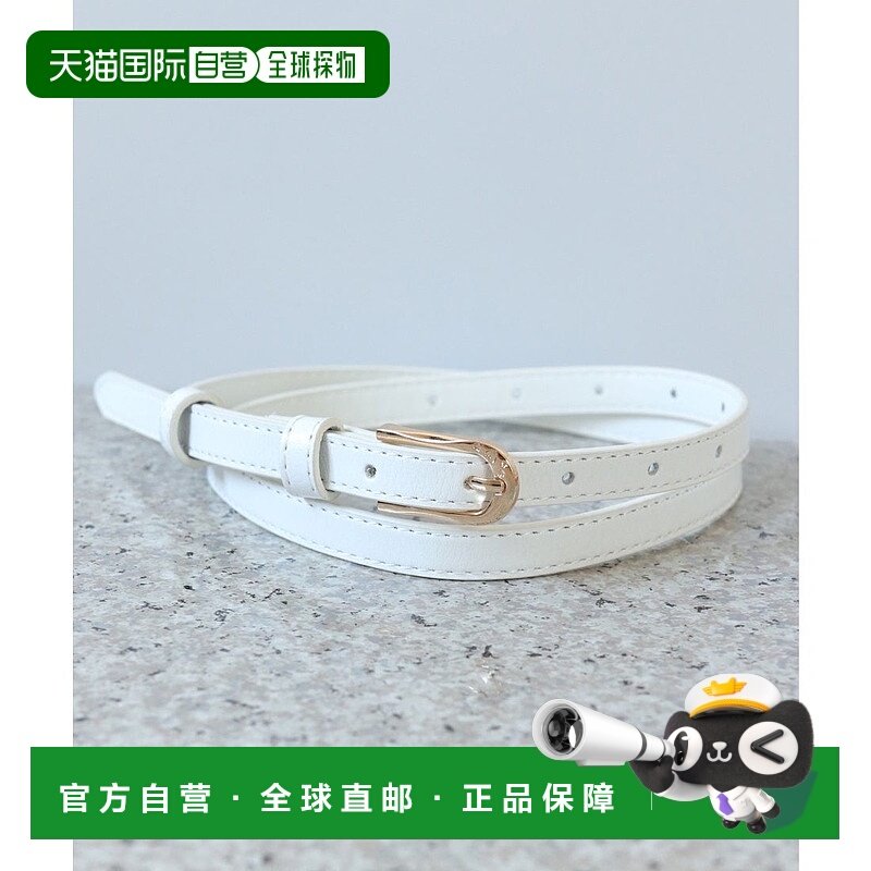 日本直邮florge 可爱爱心细款牛皮革腰带 FL8218EW07509