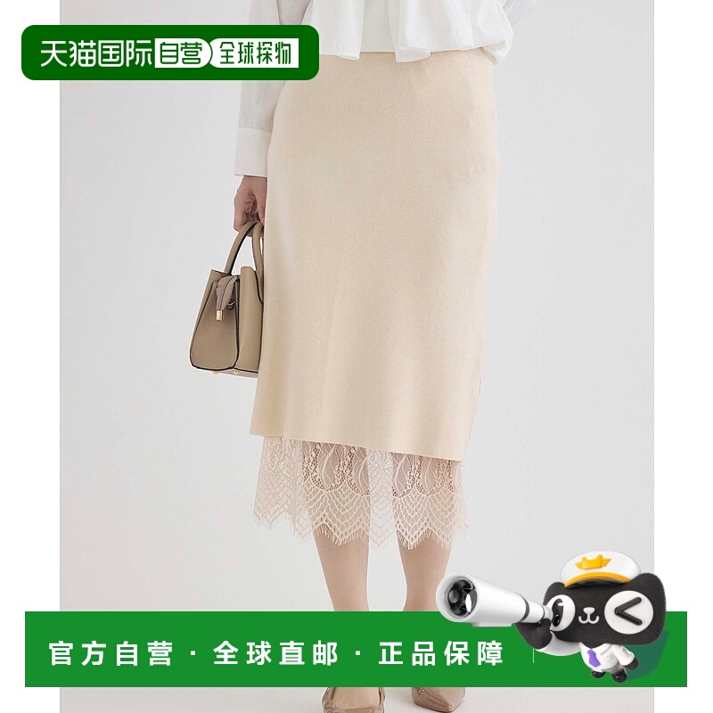 1h可退 日本直邮fifth 女士2way蕾丝针织裙 ES25S0132