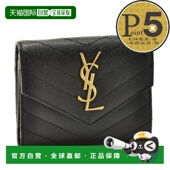 Laurent BOW01 Paris 日本直邮Saint 折叠钱包 403943 1000 NERO