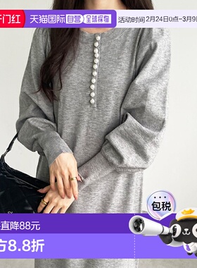 日本直邮GeeRA 前后 2 WAY 珍珠针织连衣裙 R04609EW13479