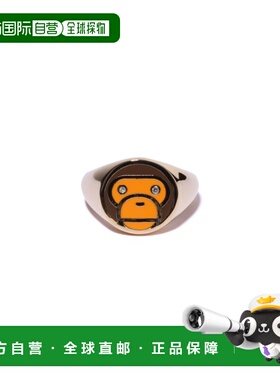 1h可退 日本直邮A BATHING APE 女士BABY MILO徽章戒指 2K3028200
