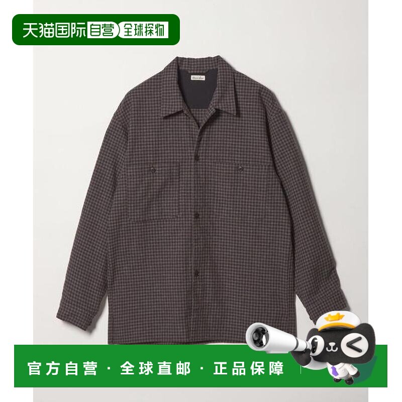 Steven Alan 羊毛混格纹衬衫 【付后1h可退】