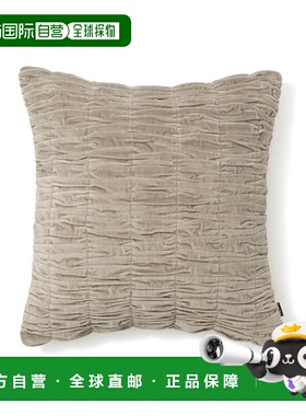 1h可退 日本直邮Francfranc 天鹅绒褶皱抱枕套 45*45 绿色(100)